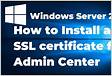 Install SSL certificate on Apache Windows Server 2012 R